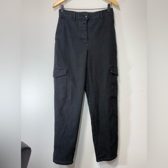 Aritzia Wilfred Free Black Modern Cargo Pant size 6 - Picture 11 of 12
